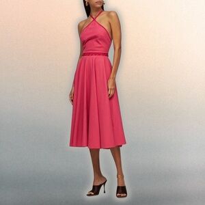 NWT Prabal Gurung ‘Cotton-Blend Tweed Detachable Dress’ in “Two-Tone Pink” Sz 8